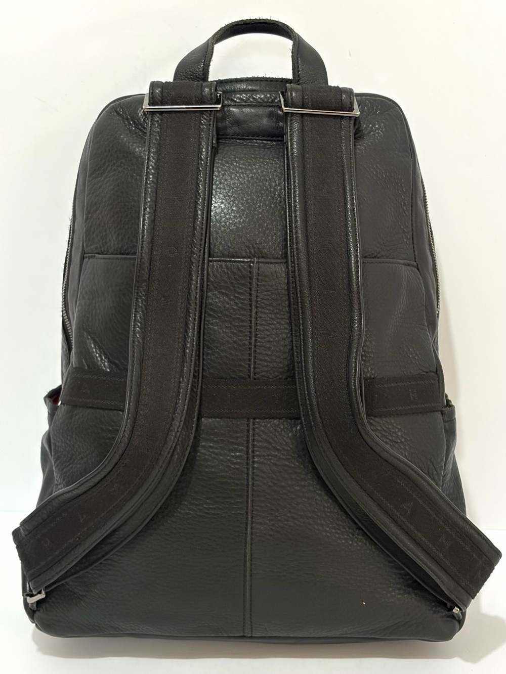 Hammitt Hunter Large Leather Backpack In Black With Gunmetal Hardware - Picture 2 of 14